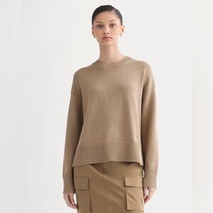 Everlane Women's Crew Neck Sweater in Tan